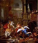 Temple Canvas Paintings - The Expulsion Of Heliodorus From The Temple